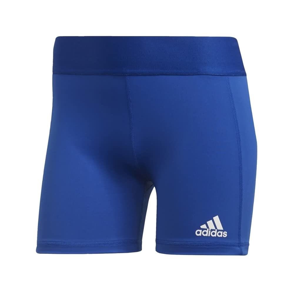 Adidas Womens Alphaskin Volleyball 4in Shorts Royal Blue White Size Small